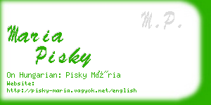 maria pisky business card